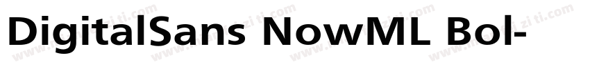 DigitalSans NowML Bol字体转换